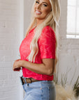 Nori Western Girls Mesh Top