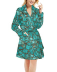 All Turquoise Women's Bath Robe