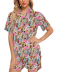 Vintage Cowgirl Collage Women's Western Pajama Set