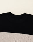 Colorblock Stripe Long Sleeve Sweater