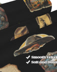 Vintage Cowboy Collage Western Curtains 52" x 63" Made in America