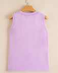 Mineral Wash Chest Pocket Tank Top