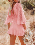 Pink Lace Field Dress