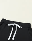 River Drawstring Waist Pocketed Leggings