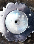 2 In Western Nickle Plated Rhinestone Berry Concho Hilason Bling