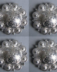 2 In. Western Nickle Plated Berry Conchos Hilason