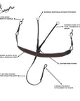 ExionPro Elastic Breastplate with Girth Strap