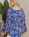 Alyssa Floral Buttoned Loose Fit Shirt