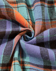 Plaid Button-Up Long Sleeve Shirt