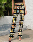 Vintage Cowboy Collage Western Flare Pants