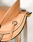 Western Horse Wade Saddle American Leather Ranch Roping Tan