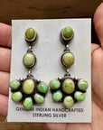 Big Dangle Sonoran Gold Turquoise Stud Earrings