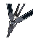 ExionPro Wide Elastic 3 Point Breastplate - Navy Blue Elastic with White Lines