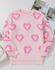 Heart Bubble Baggy Sweater
