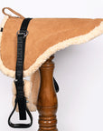 Hilason Western Horse Suede Leather Bareback Pad, Breast Collar & Girth