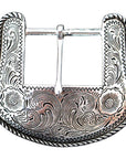 Hilason W. H. Tk. Die Cast Belt Buckle Silver Plt. Concho – Hilason