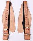 Hilason Hand Tool Leather Saddle Replacement Fender Pair Hobble Strap