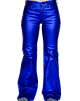 SIGNATURE TROUSERS - ROYAL BLUE METALLIC