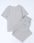 Textured Top and Pants Set