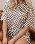 Checker Top and Shorts Set