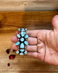 Cuff - Sterling silver Cuff Bracelet with Golden Hills turquoise