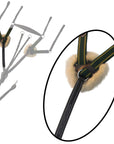 ExionPro 5 Point Breastplate with Sheepskin Padding - Green Elastic & Yellow Lines