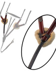 ExionPro 5 Point Breastplate with Sheepskin Padding - Burgundy Elastic & White Strips