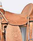 Western Horse Wade Saddle American Leather Ranch Roping Tan Hilason