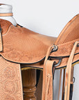 Western Horse Wade Saddle American Leather Ranch Roping Tan Hilason
