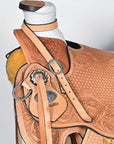 Western Horse Wade Saddle American Leather Ranch Roping Tan Hilason