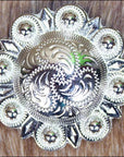 Western Screw Back Concho Nickle Finishberry Saddle Bling Cowgirl