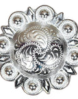Western Screw Back Concho Nickle Finishberry Saddle Bling Cowgirl