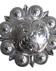2 In. Western Nickle Plated Berry Conchos Hilason