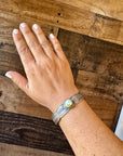 Cuff - Sterling silver Cuff Bracelet with Palomino turquoise