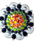 2 In Western Nickle Plated Rhinestone Berry Concho Hilason Bling