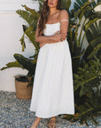 Ainsley Stripe Spaghetti Strap Pocketed Maxi Dress