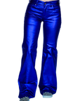 SIGNATURE TROUSERS - ROYAL BLUE METALLIC