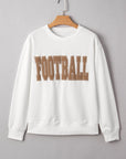 FOOTBALL Drop Shoulder Crewneck Sweatshirt