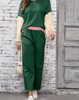 Colorblock Top and Pants Set