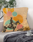 Baha Ranch Retro Pop Western Lost Cowboy Pillow Case Made in America
