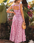 Cecelia Floral Cutout Back Empire Waist Dress
