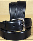 Black New Mens Durable Pure Leather Belt Removable Buckle