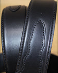 Black New Mens Durable Pure Leather Belt Removable Buckle