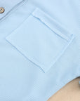 Jamie Waffle Knit Short Sleeve Buttoned Shirt