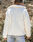 Kaia Button Pocketed Lapel Collar Jacket