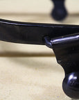 Hilason Black Steel Men Spurs Nickel Plated Rowels