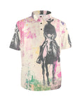 Baha Ranch Retro Pop Western Trail Ride Polo Shirt