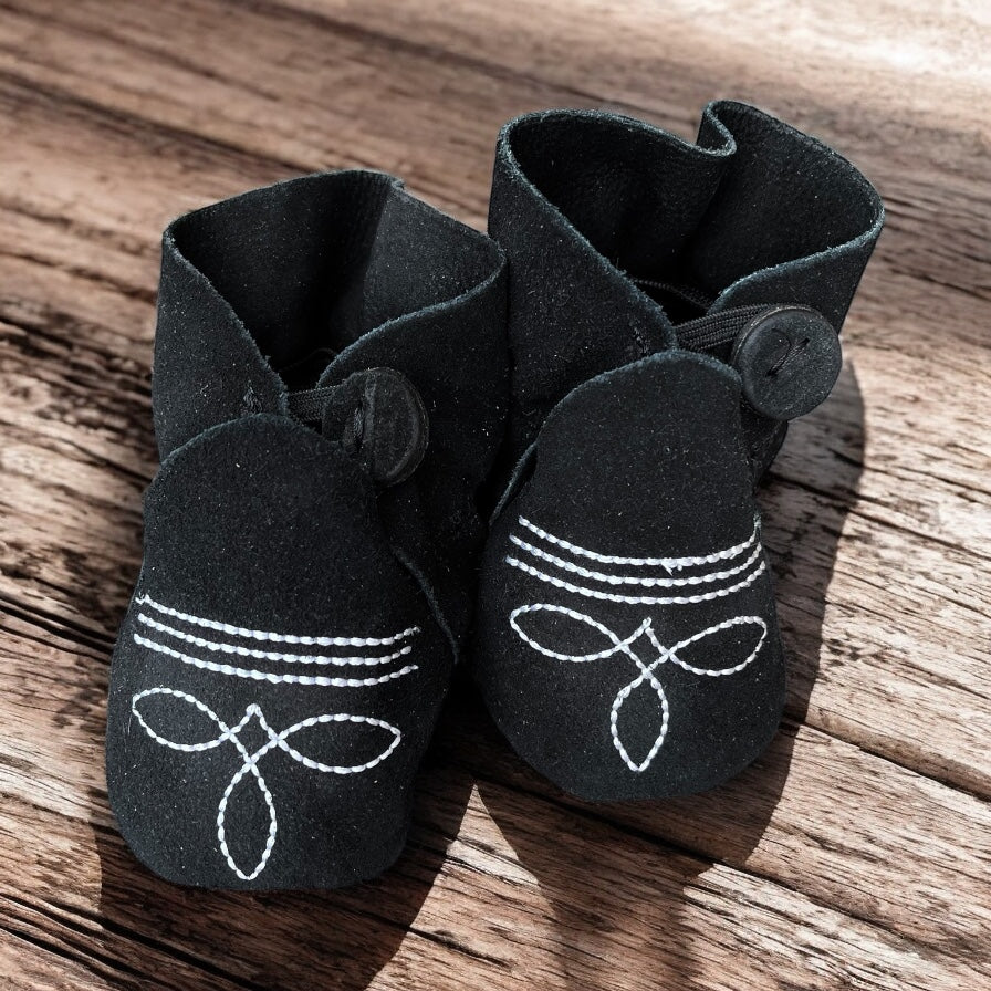 Suede Kids moccasins (6-12m)