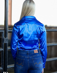 AZURE SATIN PERFORMANCE RODEO SHIRT
