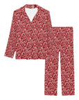 Red Bandana Women's Western Pajama Set